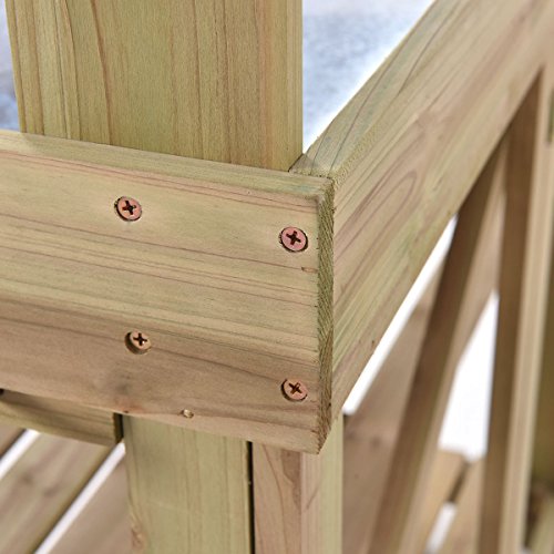 Potting Work Bench Station Planting Workbench With 3 Shelf Outdoor Garden Wooden
