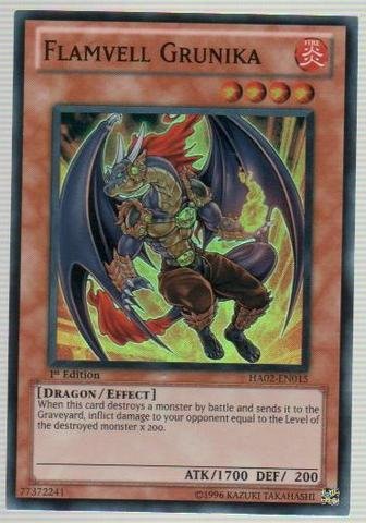 Yu-Gi-Oh! - Flamvell Grunika (HA02-EN015) - Hidden Arsenal 2 - Unlimited Edition - Super Rare