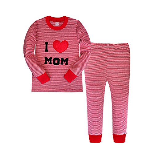 Toddler pajamas, little girls clothes love heart 100% c…
