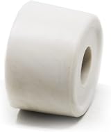 fiXte Large Rubber Door Stopper Bump Stop 33mm White Wall Floor Mount 2 Pack view 3