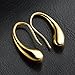 Auwer Elegant 100% 925 Sterling Silver Earrings for Women with 925 Silver Seal Antiallergic Stud Earring Fashion Jewelry (Gold)