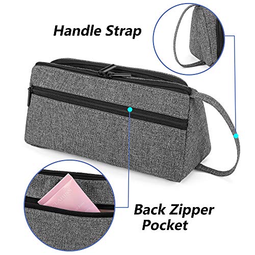 Teamoy Small Travel Cosmetic Bag, Portable Carrying Organizer Case for Makeup, Toiletries, Daily Care Items, Gray(Bag Only) 4 Teamoy Small Travel Cosmetic Bag, Portable Carrying Organizer Case for Makeup, Toiletries, Daily Care Items, Gray(Bag Only)