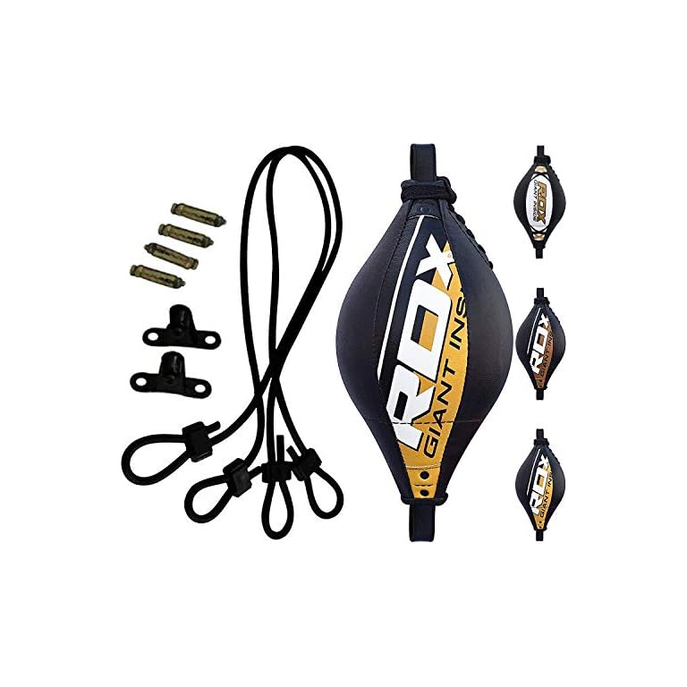 RDXDoubleEndSpeedBallBagLeatherBoxingFloortoCeilingRopeMMA