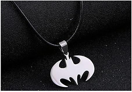 Fashion Women Men Cool Bat Batman Pendant Stainless Steel Necklace Chain 1pcs Valentine Day Gift