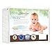 Organic, Waterproof Natural Quilted Fitted Portable/Mini Crib Pad Cover