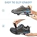Yoklili Walk Traction Ice Cleats Grips for Snow & Ice, Anti Slip 10 Manganese Steel Spikes, Durable Silicone Crampons, Attaches Over Shoes/Boots for Walking, Jogging, Hiking, Mountaineering in Winter