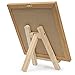 Wooden Black Aomoya Letter Board – with Stand, Brass Wall Hanger, Scissors, Bag, 300 White Letters and 10 Inch Sq. Oak Frame - for Instagram Bulletins, Family Messages, Kids Fun, Café Menus