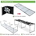 Yaheetech Beer Pong Table 8' Portable Folding Outdoor Indoor Picnic/Camping Table College Party Gaming Beer Pong Tables Lightweight & Easy Wipe Surface Black