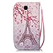 Galaxy S4 Case, Galaxy S4 Wallet Case, Firefish [Kickstand] PU Leather Flip Purse Case Slim Bumper Cover with Lanyard Magnetic Skin for Samsung Galaxy S4 i9500 + Including One Stylus-Tower