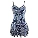 Urban Virgin Women Ruched Retro One Piece Swimdress Swim Dress Swimwear Slimming Skirt Swimsuits Bathing Suit Dress