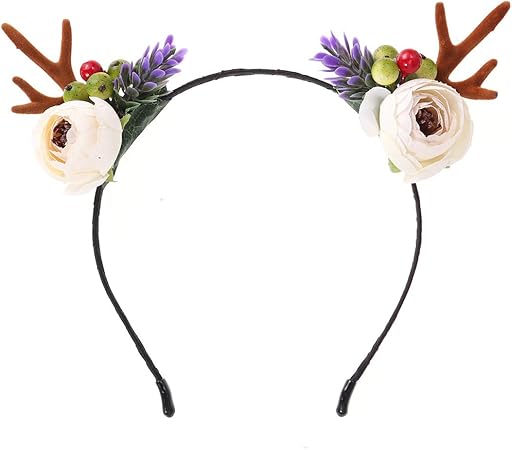 Amazon Frcolor クリスマス カチューシャ 鹿の角 可愛い ヘアアクセサリー ヘアバンド クリスマス パーティー 髪飾り 大人子供兼用 Frcolor ビューティー 通販
