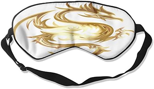 Dragon Animal Beast Pure Silk Sleeping Mask Reusable Cold To Improve Sleep Relief Edema Eyestrain Fatigue Fatigue Headache And Tension Best Men And Women Eye Mask