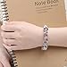 Presentski Fashion Charm Bracelet for Teen Girls and Women with Flower Themed Charms