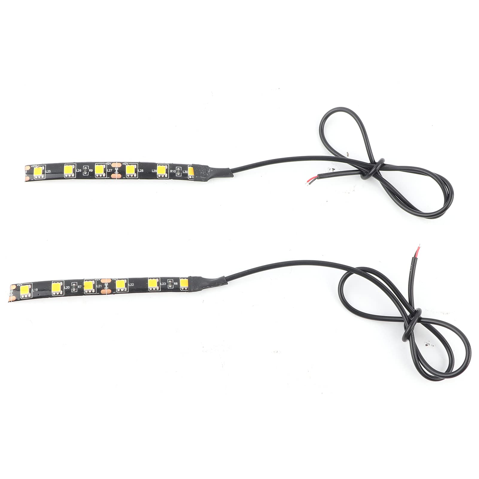 Motorcycle LED Strip, 2x 6LED 5050 SMD Motorcycle LED Strip Turn Indicator Blinker Light Universal Bar Blinker Lights Backup License Plate