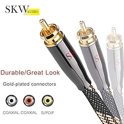 SKW Subwoofer Cable RCA to RCA Multiple Shield with