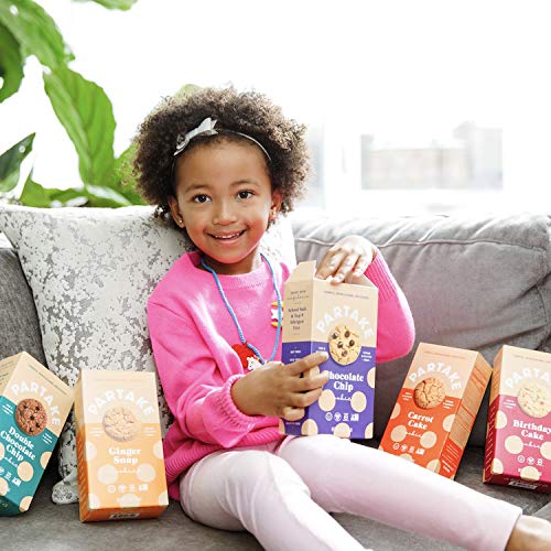 Partake Crunchy Cookies - Chocolate Chip | 4 Boxes | Vegan & Gluten Free | Free of Top 8 Allergens- Dairy Free, Nut Free, Egg Free, Wheat Free, Soy Free, Fish Free | 5.5 Oz | 15 Cookies Each
