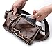 Genuine Leather Waist Pack Fanny Bag Cross Body Bag for Sport Hiking Travel Climbing (free size, brown)