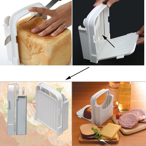 Bread Cutter Bread Slicer Toast Bread Slicer Manual Bread Slicer Bread Cutter for Homemade Bread Slicer Guide Bread Cutter Adjustable Toast Slicer Foldable Bread Slicer by MSART