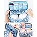 IDS Portable Protect Bra Underwear Organizer Bag Waterproof Travel Organizer , Blue