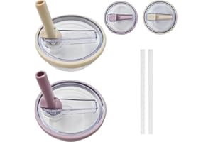 UHNMKI 40 oz Tumbler Lid Replacement fit for Stanley Cup,Spill Proof Splash Resistant Tumbler Lids,Tumbler Flip Straw Lid,Replaceble Tumbler Flip Straw Lid,Reusable Tumbler Cover for Stanley Cup (G)