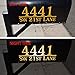 Reflective Mailbox Numbers Maribeatty Personalized White Mailbox Decal House Vinyl Address Sign