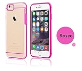 iPhone 6 Clear Case-Egrace Apple iPhone 6/6s Case Shock-Absorption Bumper and Anti-Scratch Soft Back Cover for iPhone 6s iPhone 6 4.7 inch(Crystal Hot Pink)