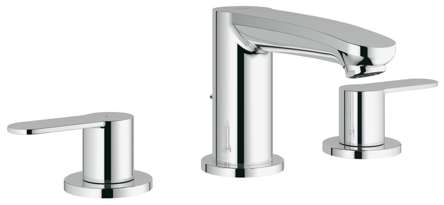 GROHE 20208002 Eurostyle Cosmopolitan 3-Hole Basin Mixer Tap