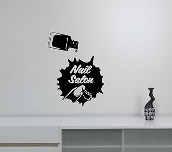 Nail Salon Sign Window Sticker Removable Vinyl Decal Makeup