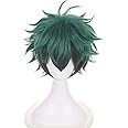ZGNGLIZ Anime Cosplay Wig for My Hero Academia Synthetic Wigs with free Cap (Midoriya Izuku)