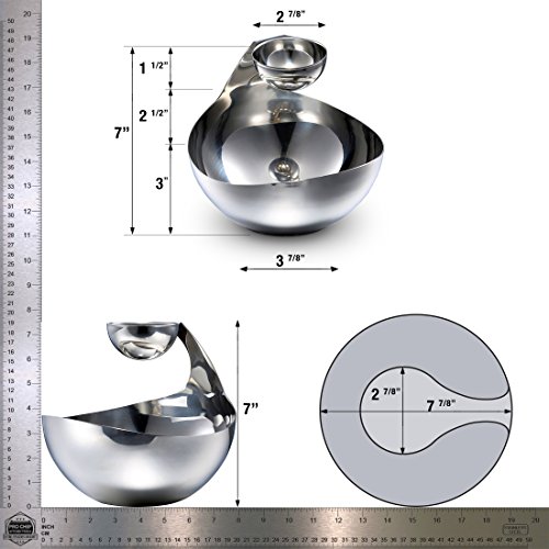 Stainless Steel Chips and Dip Bowl Entertain in Style with Small