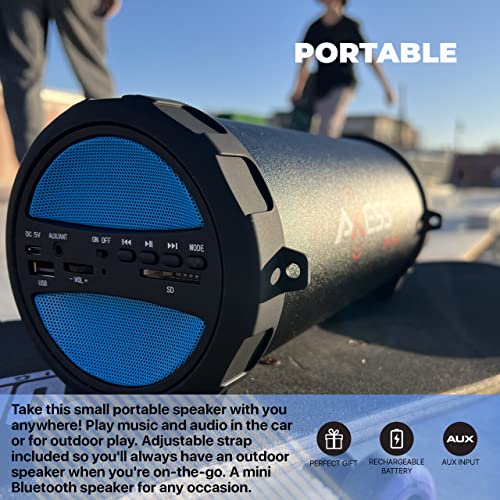 Axess Speakers Bluetooth Wireless Portable — at Home, Car Speakers, Or