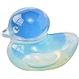 Runyangshi 1PCS Duck Figurine Statue Crystal Opal Duck 1.18" Healing Crystal Stone Hand Carved Lucky Duckling Sculpture Home Desk Office Decoration Duck Lover Gift