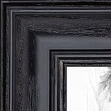 ArtToFrames 20x24 inch Black Stain on Solid Red Oak Wood Picture Frame, WOM0066-59504-YBLK-20x24