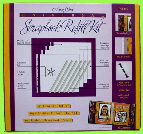 MemoryStor Scrapbook Refill Page