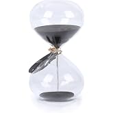 SWISSELITE Puff Sand Timer, Hourglass Sand Timers, Inspired Glass | for Home, Desk, Office Decor