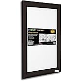 SECO Front Load Easy Open Snap Frame Poster/Picture Frame 11 x 17 Inches, Black Aluminum Frame (SN1117Black)