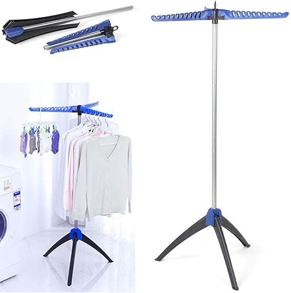 CellDeal Sturdy Foldable Clothes Airer Foldable Clothes Rail Hangaway