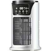 HAOTUTOYS Portable Air Conditioner Humidifier Atmosphere Light Fan USB Cooler Air Conditioner, 3 In 1 Function, Office Househ
