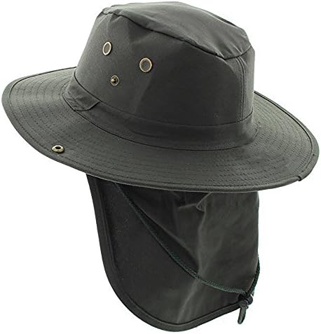 Military Camouflage Boonie Bush Safari Outdoor Fishing Hiking Hunting Boating Snap Brim Hat Sun Cap with Neck Flap