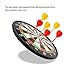 10pcs Replacement Durable Safe Plastic Wing Magnetic Darts Bullseye Target Game Toys (Red Yellow)
