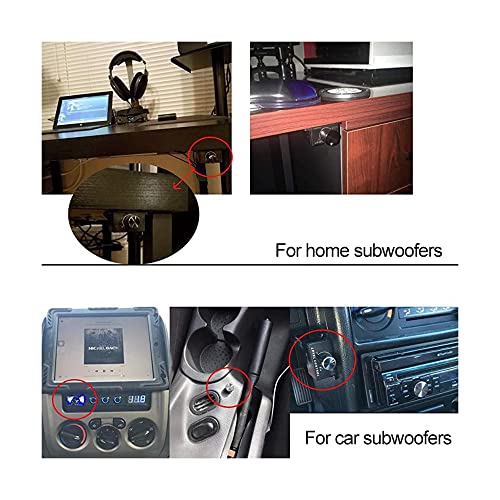 CHELINK Universal Car RCA Remote Amplifier Level Controller RCA Bass