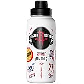 Hydrapeak x NBA Officially Licensed Houston Rockets 32 oz Active Water Bottle with Chug Lid Reusable Stainless Steel Double Wall Insulated Sports Gift, Celebrating The City Of Houston