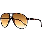 mosanana Trendy Aviator Oversized Sunglasses for Women Retro 70s Style MS52482