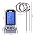 Umiwe Wireless Remote Digital Meat Thermometer and Timer with 2 Probe for Grilling BBQ Baking Oven