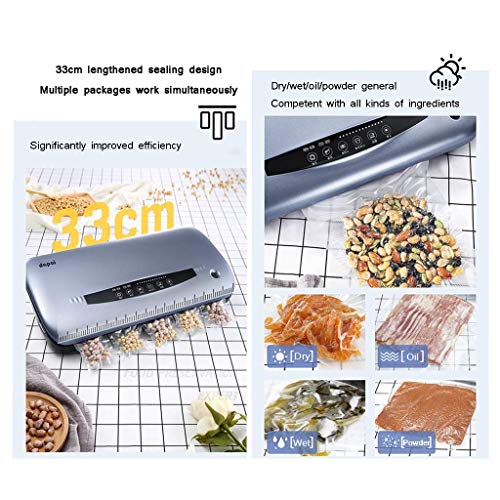 CCJW Vakuumierer Vakuumierer, Automatische Lebensmittel Sealer mit Einbau-Cutter for HomeCommercial/trocken/feucht Food… – Bild 7