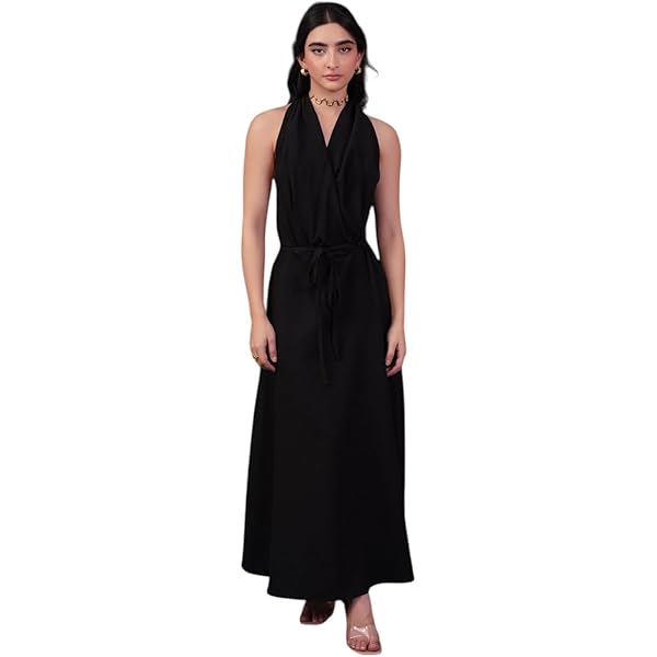 Black Tape_ Womens Sleeveless Long Maxi Dress Black S at Amazon Women's  Clothing store