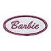 Girls Barbie Tag Embroidered Iron On Applique