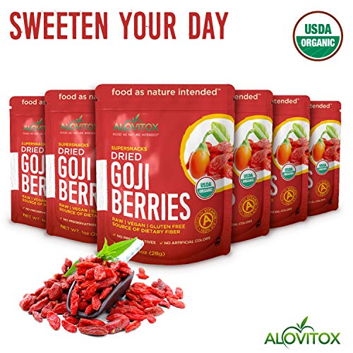 Alovitox Organic Goji Berries | Raw, Vegan, Gluten Free Super Snack | High in Plant Based Protein, Dietary Fiber… - Image 4