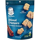 Gerber Graduates Animal Crackers Pouch, Cinnamon Graham, 6 Ounce