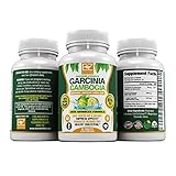 85% Garcinia Cambogia by EZ Nutrition - Pure Extract, ULTRA Slim Weight Management, Mood Enhancer, Appetite Suppressant, Energy Boost, Lose Belly Fat, Detox, HIGH LEVEL OF PROVEN HCA, As Seen On TV